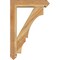 Ekena Millwork Balboa Arts and Crafts Rough Sawn Bracket w/ Offset Brace, Western Red Cedar, 6"W x 24"D x 36"H BKT0604X24X36BOA03RWR - alternate 3